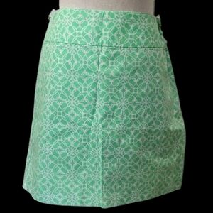 NWOT IZOD Mint Green Patterned Women's Golf Skort